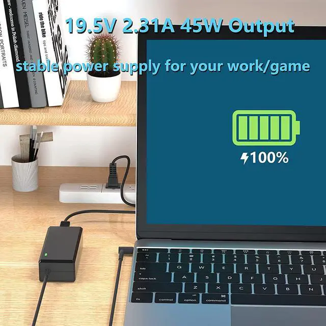 Alt view image 4 of 7 - VHBW for dell Laptop Charger 45Watt 4.5mm for dell-inspiron 15 14 13 11 5000 3000 Series 3551 3580 5401 5451 5551 5559 5570 5580 Charger 45w 19.5v 2.31a [UL Listed]