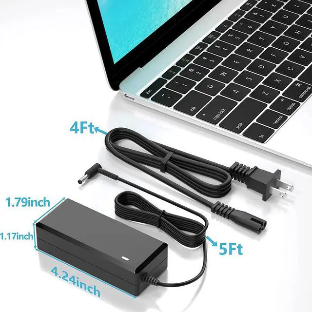 Alt view image 6 of 7 - VHBW for dell Laptop Charger 45Watt 4.5mm for dell-inspiron 15 14 13 11 5000 3000 Series 3551 3580 5401 5451 5551 5559 5570 5580 Charger 45w 19.5v 2.31a [UL Listed]