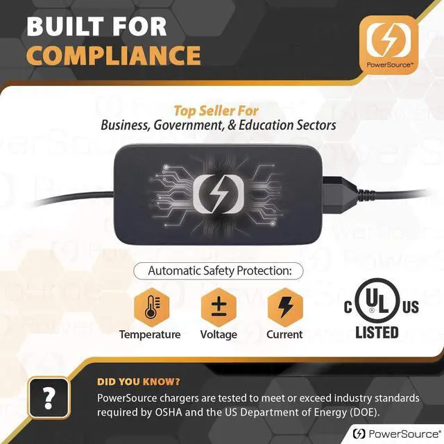 Alt view image 4 of 7 - PowerSource 180W 135W UL Listed Extra Long 12Ft AC-Adapter-Charger for Acer Nitro Predator Helios ADP-180MB G3-571-77QK AN515-51 AN515-53 300 G3-571 Acer Aspire 7 V15 V17 Laptop Power-Supply Cord