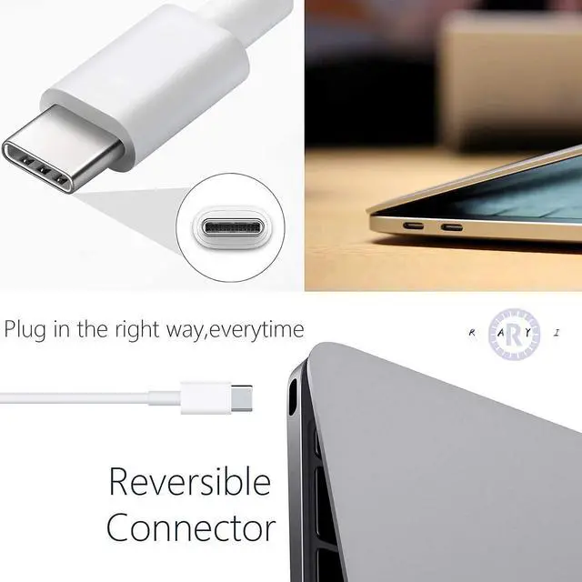 Alt view image 4 of 6 - Replacement Charger for MacBook Pro,96W USB-C to USB-C Ac Adapter Power Charger for Mac Book Pro
