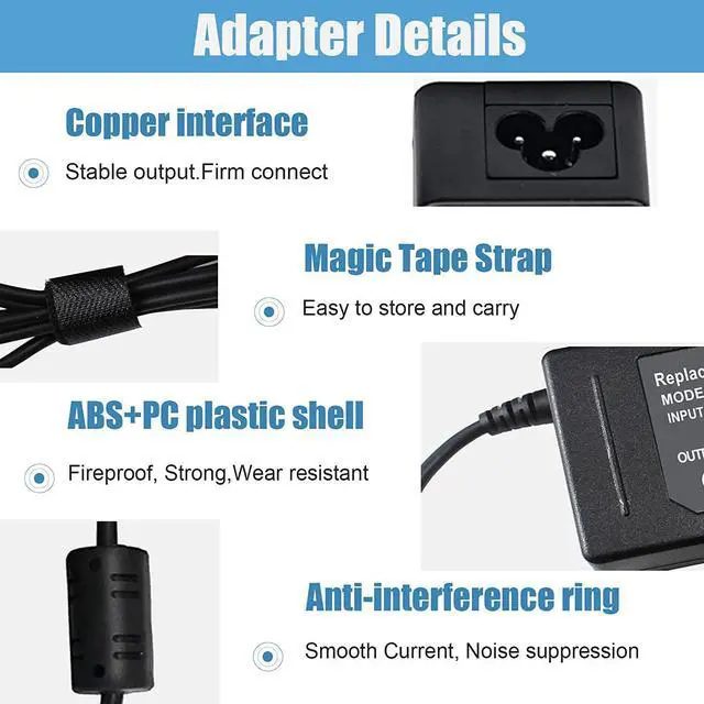 Alt view image 2 of 7 - Feppery Laptop Charger 65W 45W?Ac Adapter Power Supply?20V 3.25A for Lenovo Thinkpad E440 E450 E550 E560 T430 T440 T440S T440P T450 T460 T460S T540P T560 Ideapad Yoga 2 11, 11s, 13, 2 Pro