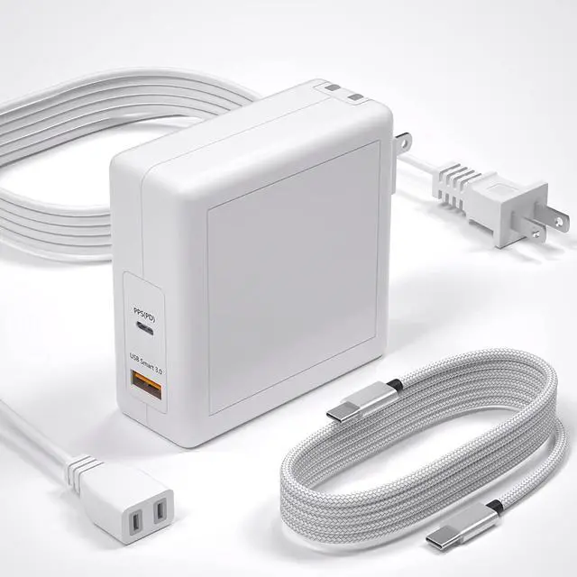 Main image of 78W Type C Charger for Lenovo Laptop, USB C Charger for Lenovo Yoga 920 C930 370 380 730 730s 920-13 730-13 C930-13, USB A + PD 2 Ports Fast Wall Charger