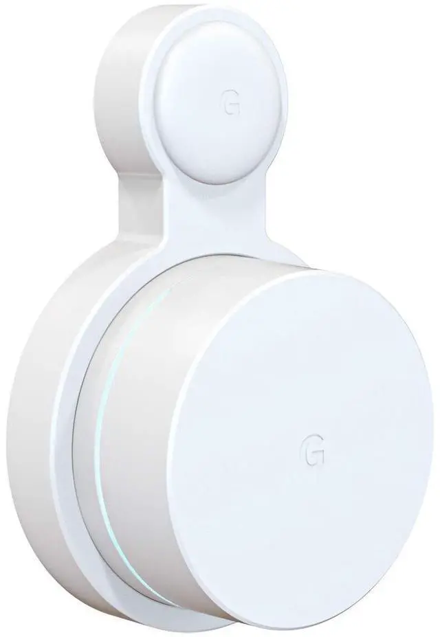 Main image of Outlet Wall Mount for Google WiFi AC1200, No Messy Wires Space Saving Easily Be Moved Outlet Mount for Google Mesh WiFi Router, Best Design for Winding Power Cord (1 Pack)