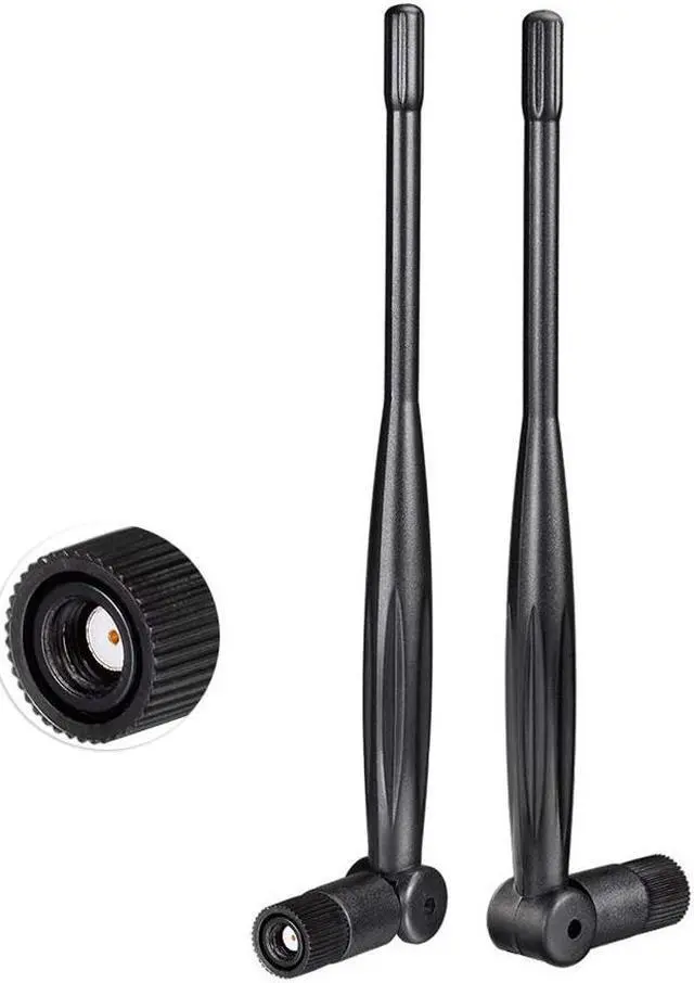 Main image of 2.4GHz 5GHz 5.8GHz Dual Band WiFi Antenna 5dBi RP-SMA Antenna (2-Pack) for PC Desktop, WiFi Router, PCIe Network Card, USB Adapter, Wireless Range Extender, IP Camera