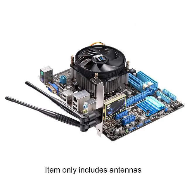Alt view image 6 of 6 - 2.4GHz 5GHz 5.8GHz Dual Band WiFi Antenna 5dBi RP-SMA Antenna (2-Pack) for PC Desktop, WiFi Router, PCIe Network Card, USB Adapter, Wireless Range Extender, IP Camera