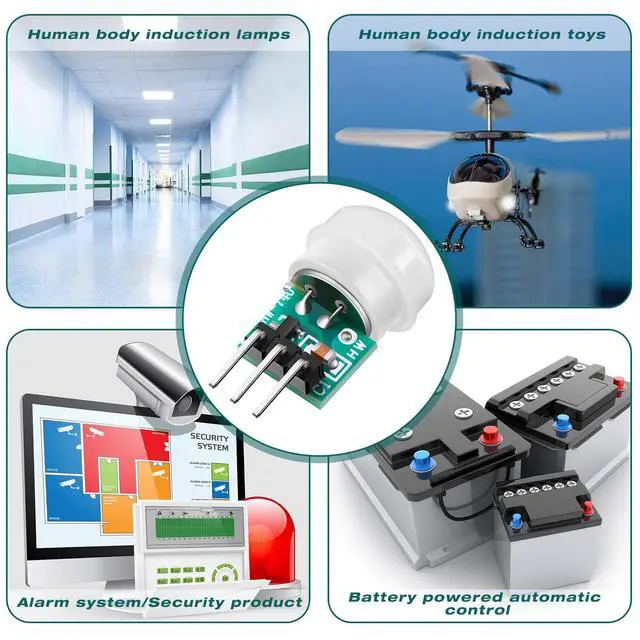 Alt view image 6 of 6 - 10 Pieces Am312 Pir Sensor Mini Pir Motion Sensor Infrared Human Body Pyroelectric Infrared Motion Module 2.7v to 12v