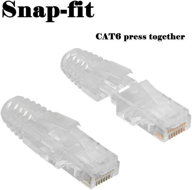 Alt view image 5 of 7 - BUCIER 100 Pcs RJ45 CAT6 Strain Relief Boots Connector for Standard CAT6 CAT6A Ethernet Cable LAN Cable Connector Boot Cover for Various Diameter LAN Cable-Clear