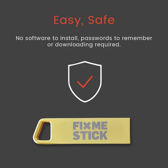 Alt view image 3 of 7 - Gold Computer Virus Removal Stick for Windows PCs - Unlimited Use on Up to 5 Laptops or Desktops for 2 Years - Works with Your Antivirus