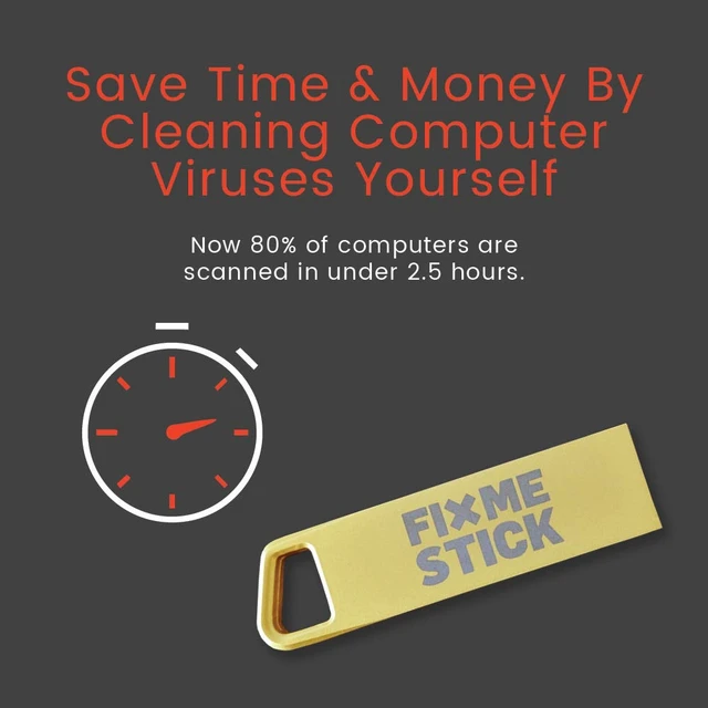 Alt view image 4 of 7 - Gold Computer Virus Removal Stick for Windows PCs - Unlimited Use on Up to 5 Laptops or Desktops for 2 Years - Works with Your Antivirus