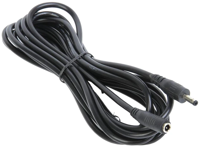Alt view image 2 of 5 - 10ft DC Power Adapter Extension Cable 3.5mm x 1.35mm Male to Female | 3.5mm DC 5 V 5V Power Adapter Plug Extension Cord for DC Power Supply / CCTV Security Camera