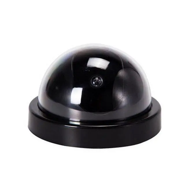 Alt view image 3 of 7 - Black Dome Fake Dummy Security CCTV Camera Waterproof IR LED Flashing Red Light Outdoor Indoor Surveillance