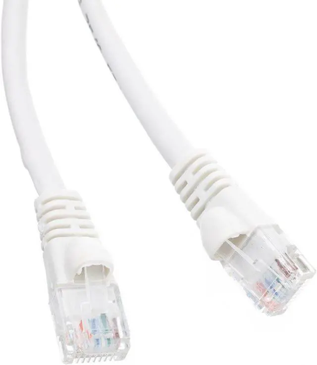 Alt view image 3 of 3 - Cable Wholesale Cat5e Ethernet Patch Cable Snag-less Molded Boot 25 foot - White