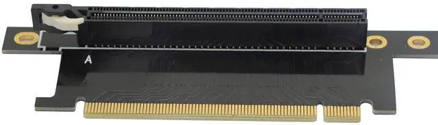 Alt view image 3 of 5 - BUCIER Pci-E 16x Riser Card,PCI Express 3.0 16X Extension Cable 90 Degree High Speed Riser Card