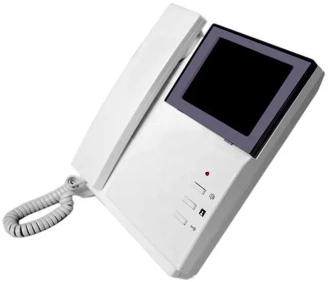 Alt view image 2 of 7 - Video Door Phone System, 4.3 Inches Clear LCD Monitor Wired Video Intercom Doorbell Kits, IR Night Vision Outdoor Camera Door Intercom, Doorphone Telephone Style for Home Improvement