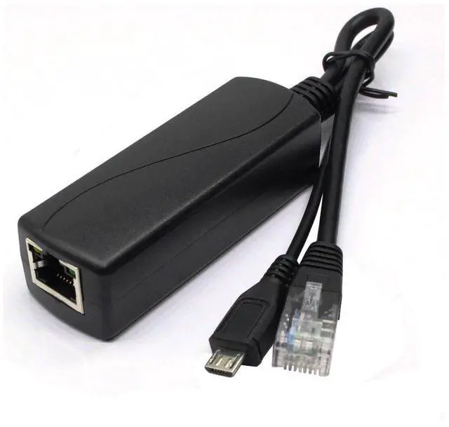 Alt view image 2 of 6 - 4-Pack Active 5V 2.4A PoE Splitter Adapter IEEE 802.3af Compliant Micro USB 48V to 5V/2.4A, for Tablets, Dropcam or Raspberry Pi, IPC, IP Camera and More
