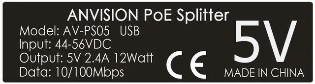 Alt view image 6 of 6 - 4-Pack Active 5V 2.4A PoE Splitter Adapter IEEE 802.3af Compliant Micro USB 48V to 5V/2.4A, for Tablets, Dropcam or Raspberry Pi, IPC, IP Camera and More