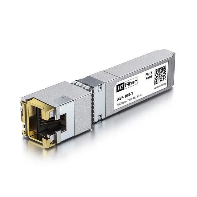 Alt view image 2 of 7 - 10Gb SFP+ RJ45 Transceiver, 10Gbase-T SFP+ Ethernet Module Support 10G/5G/2.5G/1.25G, Compatible with Cisco SFP-10G-T-S, Ubiquiti UF-RJ45-10G, UniFi, Meraki,MikroTik,Supermicro and More, 30m