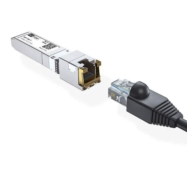 Alt view image 4 of 7 - 10Gb SFP+ RJ45 Transceiver, 10Gbase-T SFP+ Ethernet Module Support 10G/5G/2.5G/1.25G, Compatible with Cisco SFP-10G-T-S, Ubiquiti UF-RJ45-10G, UniFi, Meraki,MikroTik,Supermicro and More, 30m
