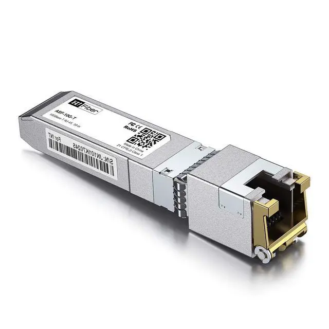 Alt view image 7 of 7 - 10Gb SFP+ RJ45 Transceiver, 10Gbase-T SFP+ Ethernet Module Support 10G/5G/2.5G/1.25G, Compatible with Cisco SFP-10G-T-S, Ubiquiti UF-RJ45-10G, UniFi, Meraki,MikroTik,Supermicro and More, 30m