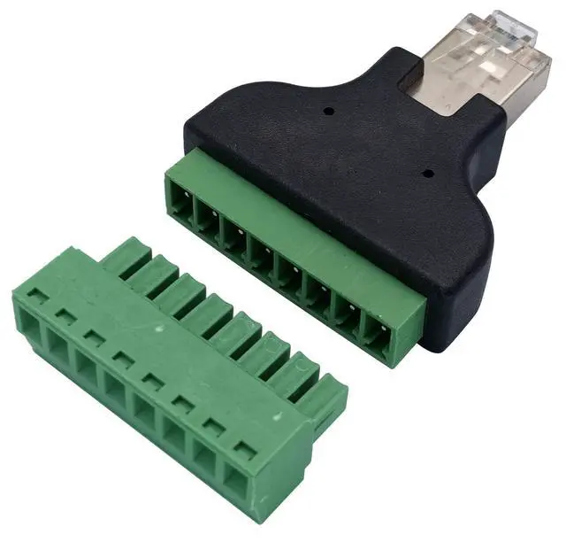 Alt view image 5 of 7 - BUCIER RJ45 Screw Terminal RJ45 8P 8C Male to 8Pin Female Bolt Screw Type terminals Ethernet Net Network Plug for AV CCTV UTP DVR Cat5 Cat6 Cat7 Coupler(2 Pack/Male)