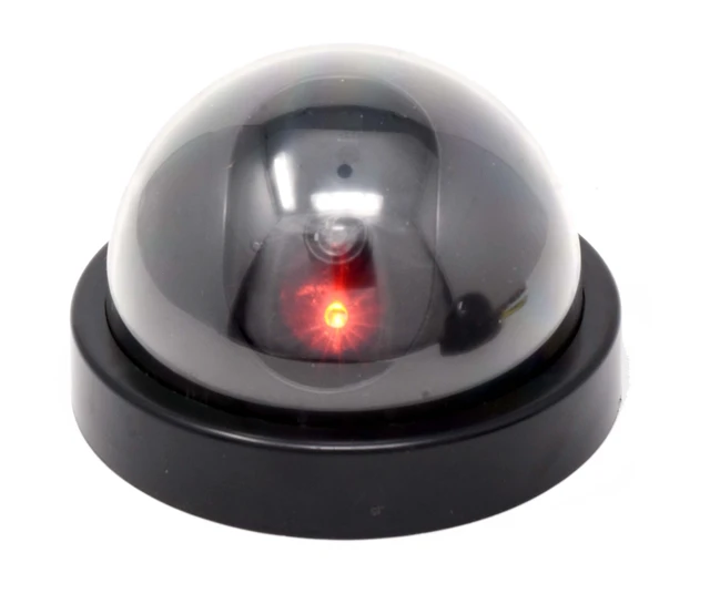 Alt view image 3 of 7 - Fake CCTV Dummy Security Cameras with LED Light, 4 Pack Wireless, Easy to Install, with Mounting Kit, Simulated Surveillance, for Indoor, Outdoor, Trees, Weather Resistant