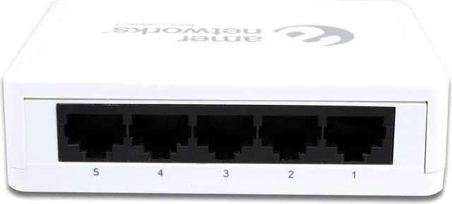Alt view image 8 of 9 - Amer Networks SD5 10/100Mbps 5-Port Unmanaged Desktop Switch
