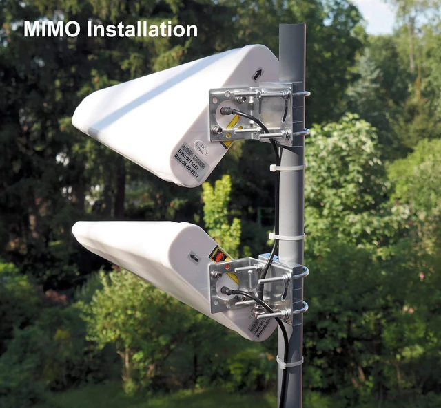 Alt view image 6 of 7 - 9/11 dBi Ultra Wideband High Gain 4G / 5G / CBRS/WiFi/Public Safety Band Fixed Mount Outdoor LPDA Directional Yagi Antenna (600-6000 MHz) (ANT-128-004)
