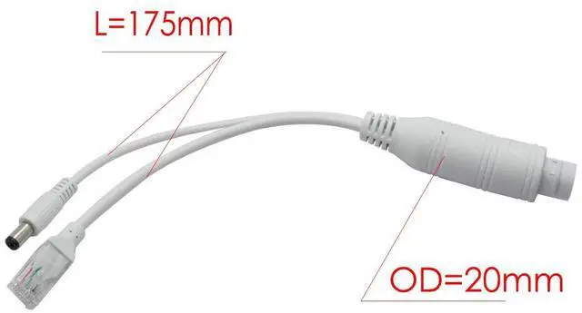 Alt view image 2 of 7 - 4-Pack Active 48V to 12V Waterproof PoE Splitter Adapter, IEEE 802.3af Compliant 10/100Mbps, for IP Camera AP Voip Phone and More, White