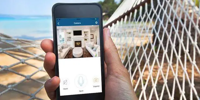 Alt view image 6 of 6 - WiFi Indoor Home Security Surveillance Camera, Two Way Audio, Night Vision, Motion Detection, 1080P, ER108001