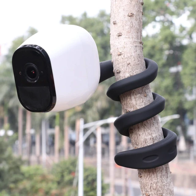 Alt view image 3 of 7 - 2 Pack Flexible Twist Mount Compatible with Arlo Pro 4,Pro 3,Pro 5S,Pro 6,Pro 2,Arlo Ultra/Pro/Go,Essential Spotlight,Wall Mount Bracket,Attach Your Camera Wherever You Like Without Any Tools-Black