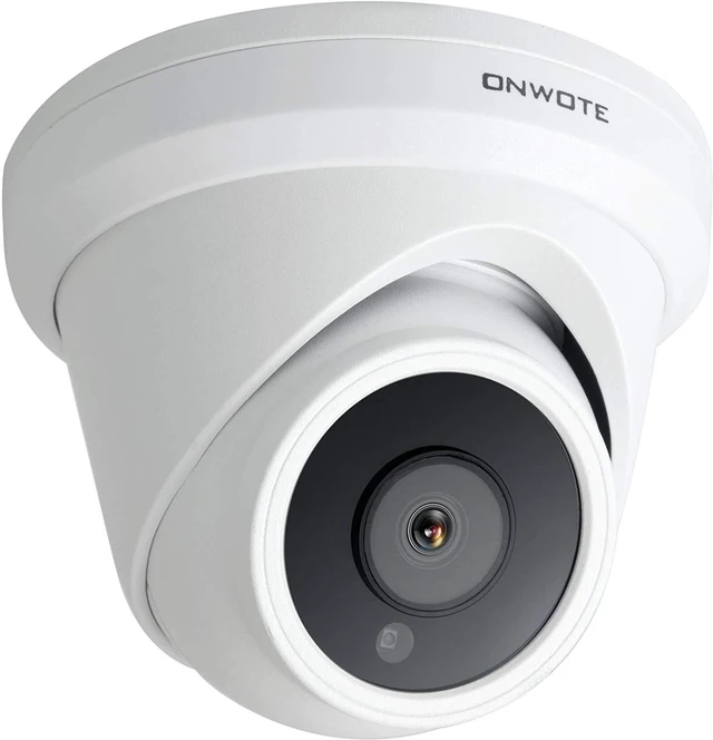 Main image of 4K 8MP 134° PoE IP Security Camera, Capture Video Audio, Dome White | 8 Megapixels, IR Night, Commercial Wired 134° Camera, Home/Business, Indoor/Outdoor, AI Detection, Only Work with ONWOTE NVR