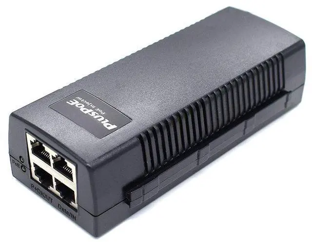 Main image of Dual Ports Gigabit Power Over Ethernet Injector Adapter (35 Watts Max) with 2 PoE for IP Cameras, VOIP Phones or Access Points and Other 802.3af Devices