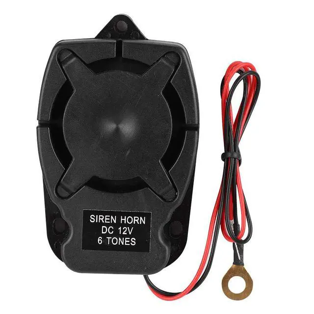 Alt view image 5 of 6 - Car Alarm Siren DC 12V - Universal Vehicle Anti-Theft Alarm Speaker Horn, 6Loud Sounds 110dB Security System Replacement Accessory