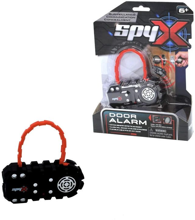 Main image of Door Alarm - Door Monitor that Detects Motion to Protect Your Stuff & Scare Away Intruders. Motion Sensor Alarm for Kids. New Spy Gear Toy Collection. Flexible Cable Fits Any Knobs!