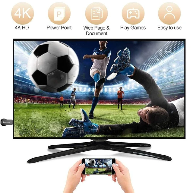 Alt view image 3 of 7 - 4K 1080P Wireless Display Receiver 5G/2.4G Dual Band, WiFi HD Mobile Screen Cast Mirroring Adapter Dongle for iPhone Mac iOS Android to TV Projector Support Miracast Airplay DLNA