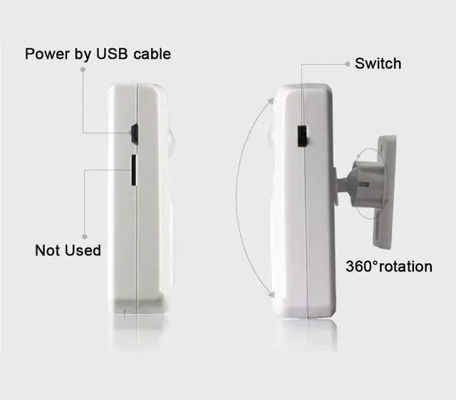 Alt view image 6 of 6 - Infrared Motion Sensor Activated Sound Speaker Built with Microphone Record one Voice for Shop Sale, Garage Door Alert, Greeting Visitor Door Chime, Security Reminder