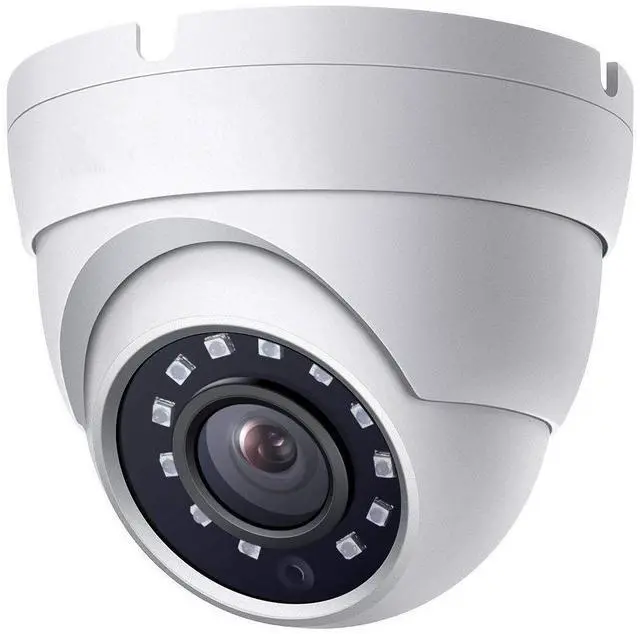 Main image of Real HD 2MP Dome TVI AHD CCTV Surveillance Security Camera, 2.8mm 100° Wide Viewing Angle, 1080P Dome Camera, 65ft Night Vision, Outdoor, Compatible with Analog TVI AHD CVI DVR, Full Metal Housing