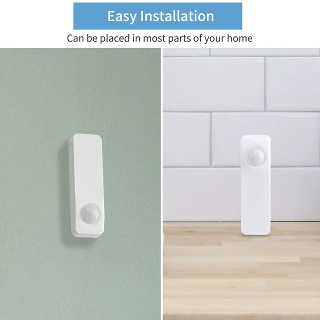 Alt view image 5 of 6 - Zigbee Motion Sensor 2 Pack, Zigbee Hub Required, Pet Friendly, Work with Home Assistant,SmartThings, Aeotec,Homey, Hubitat or Echo Devices with Built-in Zigbee hub