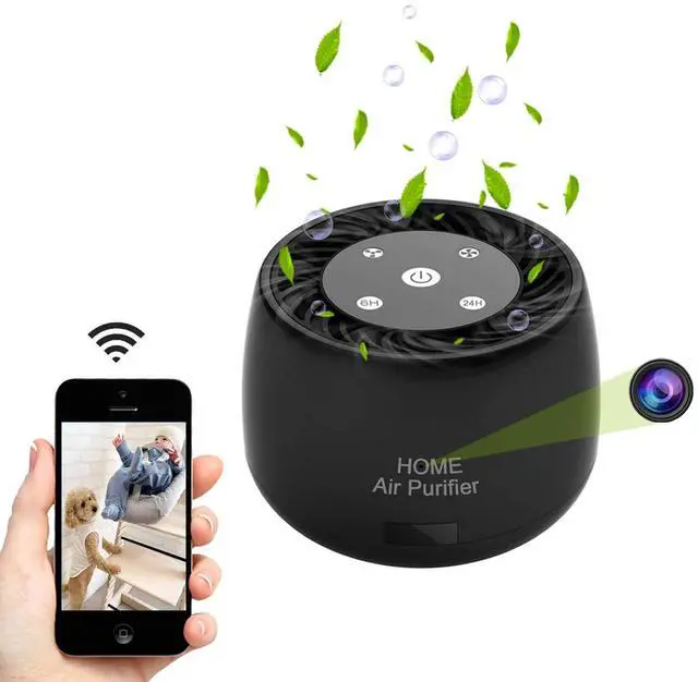 Main image of Wireless-WiFi-Security-Mini-Camera, Real 1080P Full HD with Night Vision and Motion Detection Recording, 2-IN-1 Real-time Monitoring for Home/Office, Work with IOS&Android APP(Support 2.4G and 5G)