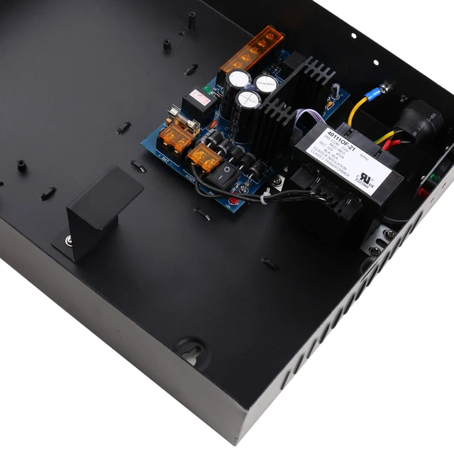 Alt view image 4 of 7 - UHPPOTE Access Control Power Supply Box 12V Output for Wiegand Board Panel | Input Voltage 110VAC, Lockable Metal Cabinet Enclosure