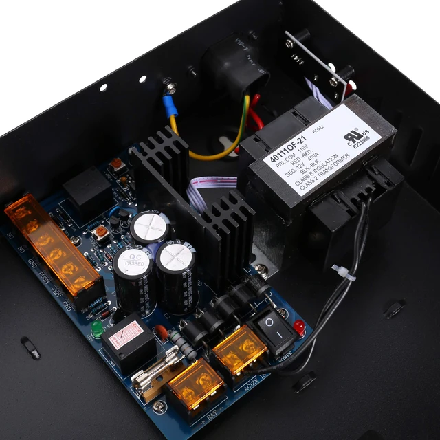 Alt view image 5 of 7 - UHPPOTE Access Control Power Supply Box 12V Output for Wiegand Board Panel | Input Voltage 110VAC, Lockable Metal Cabinet Enclosure
