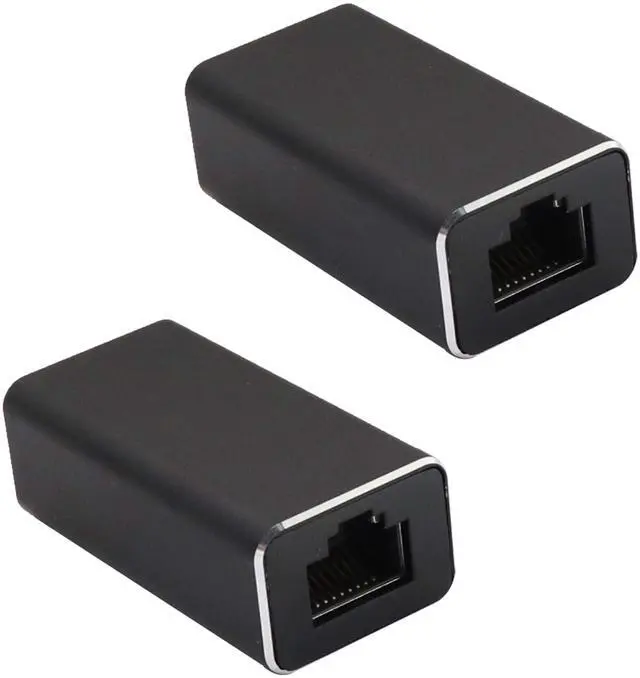 Main image of BUCIER RJ45 Coupler, Metal Shell RJ45 Female to Female Ethernet Extension, LAN Connector Inline Network Connectors for Cat7/Cat6/Cat5e/Cat5 Ethernet Cable (2 Pack)