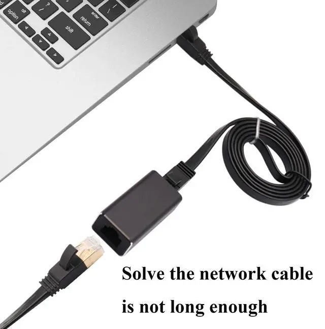 Alt view image 6 of 7 - BUCIER RJ45 Coupler, Metal Shell RJ45 Female to Female Ethernet Extension, LAN Connector Inline Network Connectors for Cat7/Cat6/Cat5e/Cat5 Ethernet Cable (2 Pack)