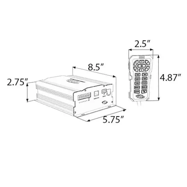 Alt view image 5 of 5 - Vireo Elite 100W Handheld Siren System with PA Mic