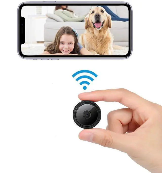 Main image of Small Camera for Spying Room Camera Secret Mini Spy Hidden House Small Nanny Cam with Phone App Video Recording Live Feed Night Vision Pet Baby Monitor