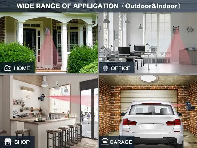 Alt view image 3 of 7 - Driveway Alarm- 1/2 Mile Long Range Wireless Driveway Alarm Outdoor Weather Resistant Motion Sensor&Detector-DIY Security Alert-Monitor&Protect Outdoor/Indoor Property - 1 Receiver and 2 Sensors