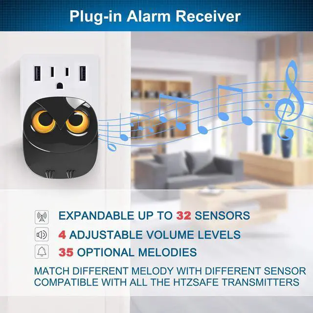 Alt view image 5 of 7 - Driveway Alarm- 1/2 Mile Long Range Wireless Driveway Alarm Outdoor Weather Resistant Motion Sensor&Detector-DIY Security Alert-Monitor&Protect Outdoor/Indoor Property - 1 Receiver and 2 Sensors