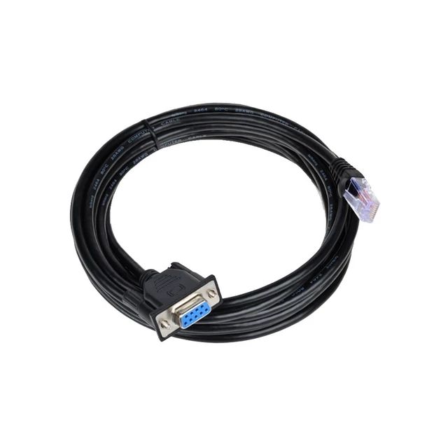 Alt view image 3 of 7 - RJ45 to RS232, DB9 9-Pin Serial Port Female to RJ45 Cat5 Ethernet LAN Console 3.3Ft