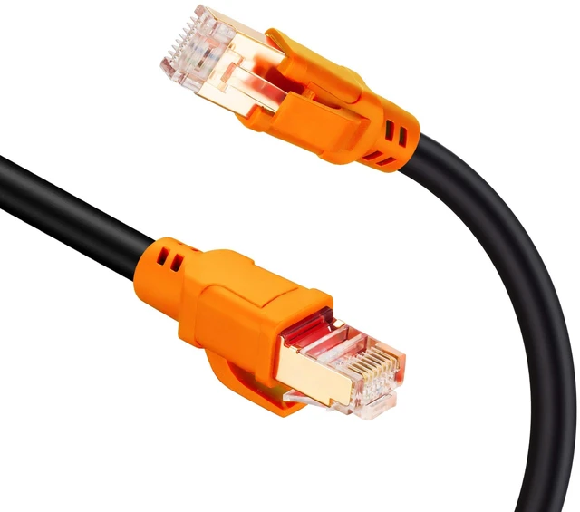 Main image of NC XQIN Cat 8 Ethernet Cable 25 ft Cat8 26AWG RJ45 Network Patch Cable 40Gpbs/2000Mhz LAN Wire Cable Cord Shielded for Modem, Router, PC, Mac, Laptop, PS2, PS3, PS4, Xbox, and Xbox 360