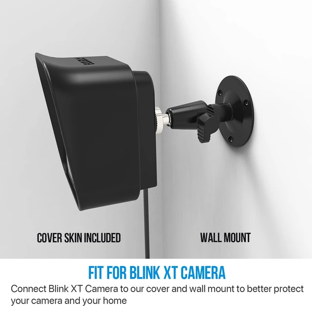 Alt view image 4 of 7 - 3 Pack Blink XT/XT 2 Camera Mount, 360 Degree Adjustable Wall Bracket | Silicone Protective Cover, Weather-resistant for Indoor & Outdoor Use, Easy Install, Secure Setup, Home Security System